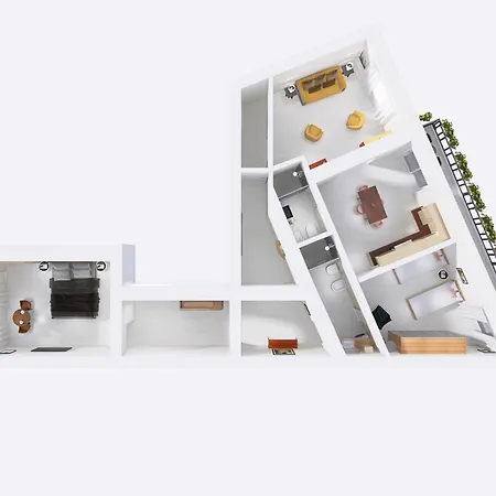 The Rent - Two-bedroom Near Fori Imperiali Apartment